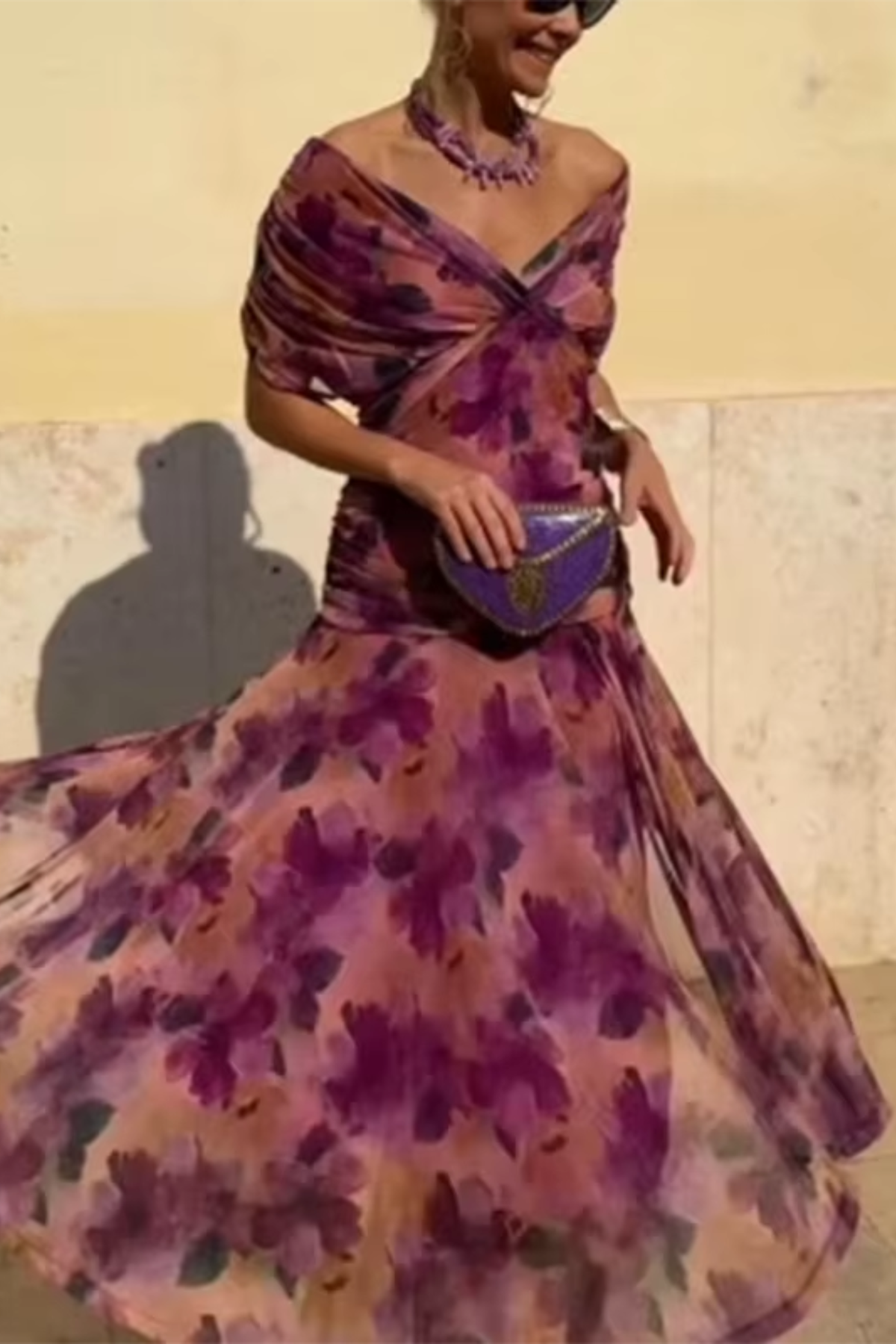 ROUSSEAU BORDEAUX | ROBE MAXI FLUIDE POUR FEMME