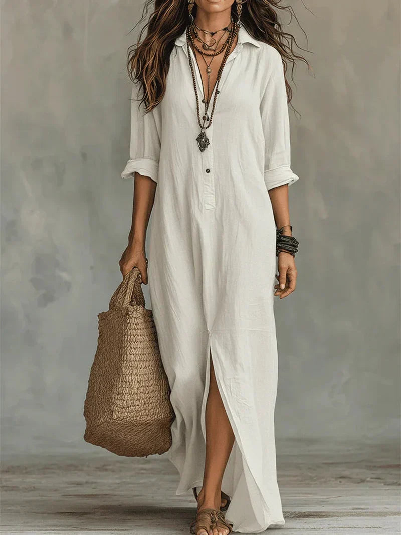 ROUSSEAU BORDEAUX | ROBE MAXI CHIC FLUIDE POUR FEMMES