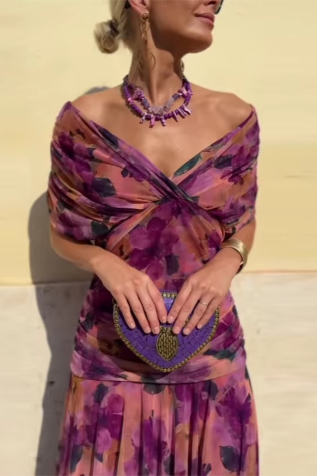 ROUSSEAU BORDEAUX | ROBE MAXI FLUIDE POUR FEMME