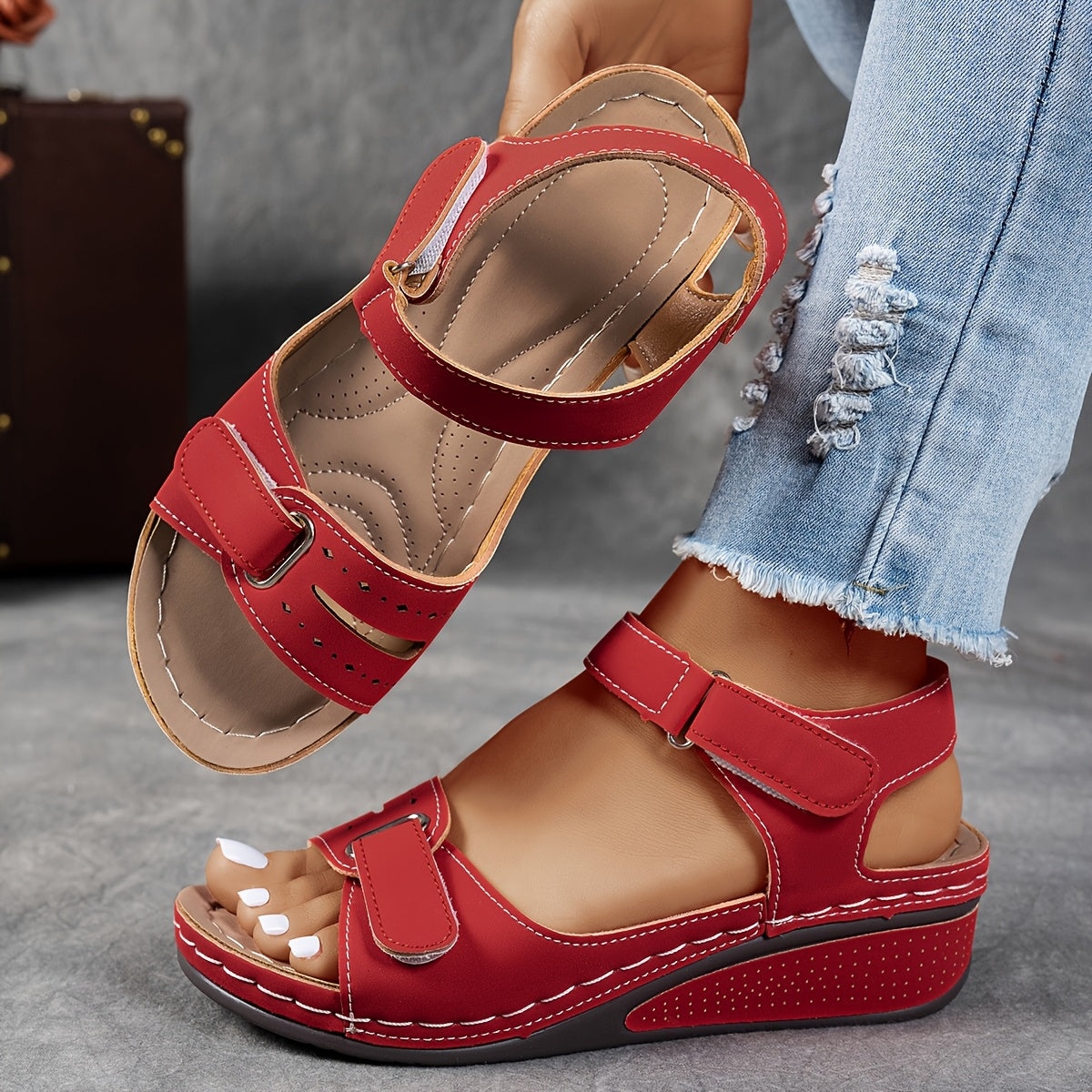 ROUSSEAU BORDEAUX | SANDALES PLATEFORME ERGONOMIQUES POUR FEMMES