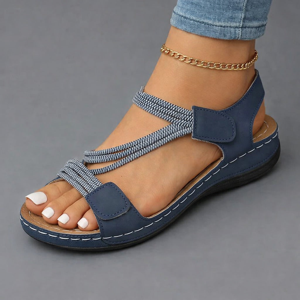 ROUSSEAU BORDEAUX | SANDALES CHIC AJUSTABLES POUR FEMMES