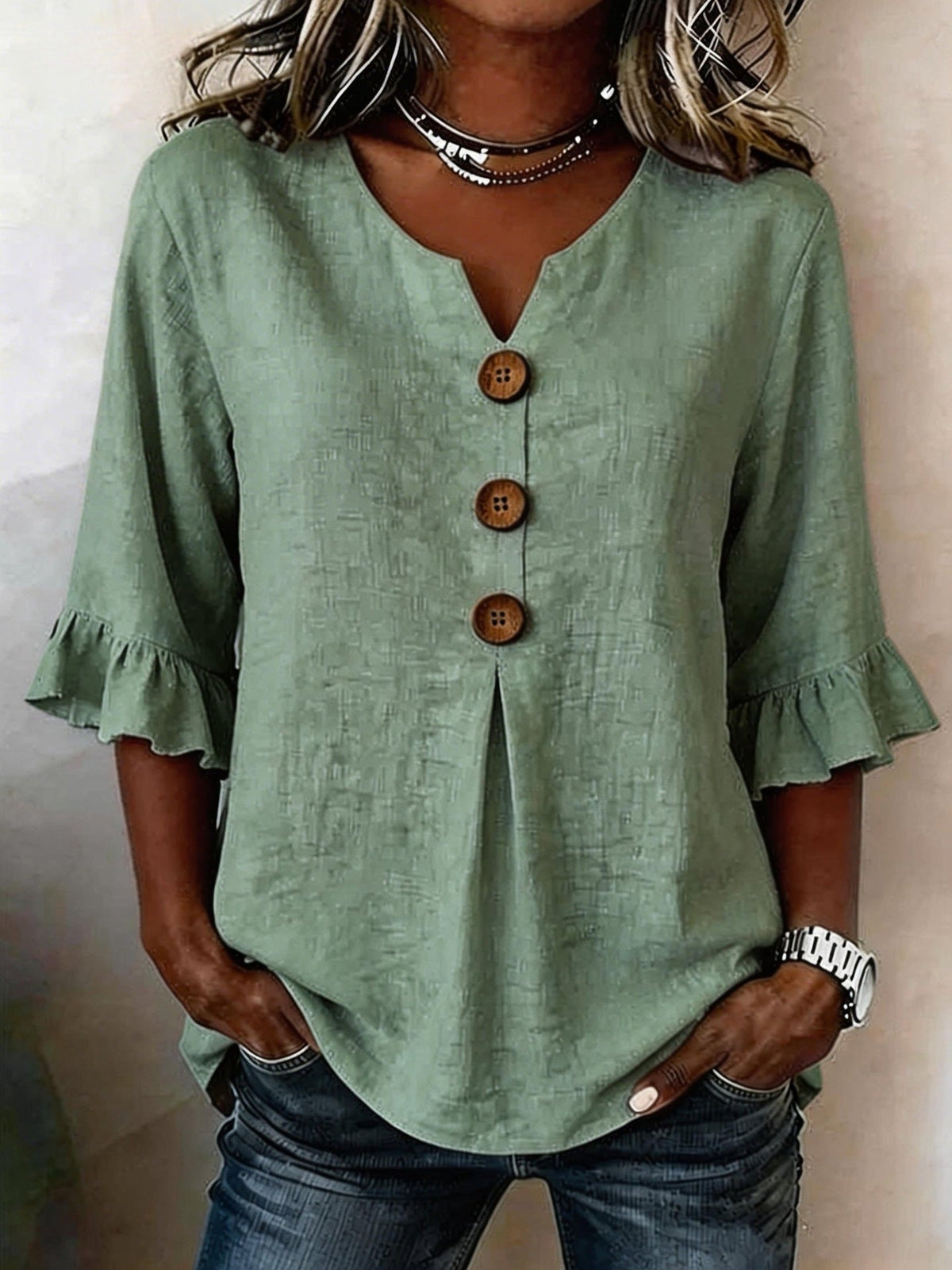 ROUSSEAU BORDEAUX | BLOUSE À VOLANTS ROMANTIQUE POUR FEMMES