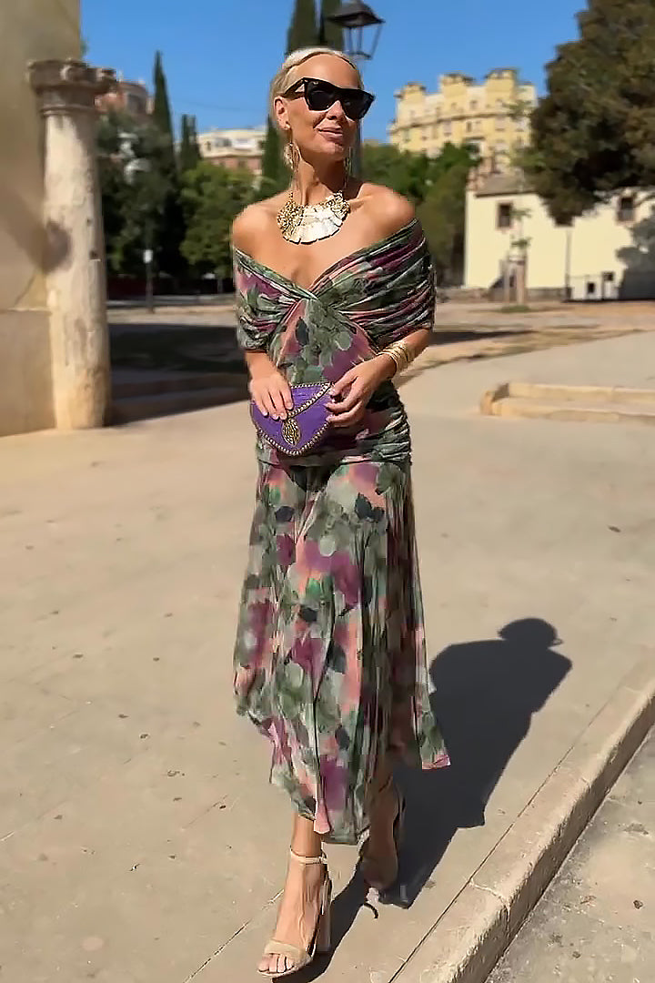 ROUSSEAU BORDEAUX | ROBE MAXI FLUIDE POUR FEMME