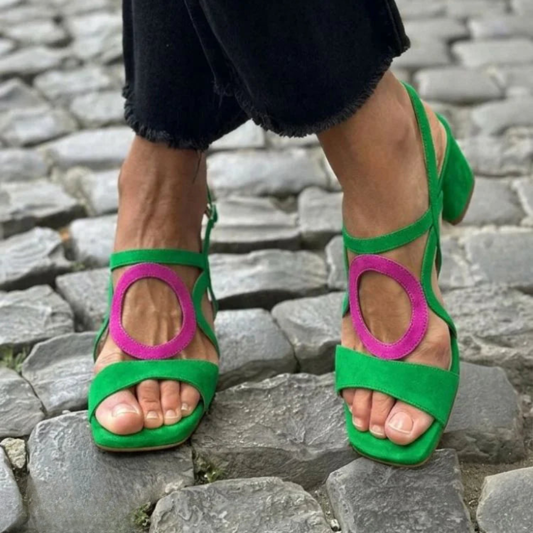 ROUSSEAU BORDEAUX | SANDALES À POINTE CARREE POUR FEMMES