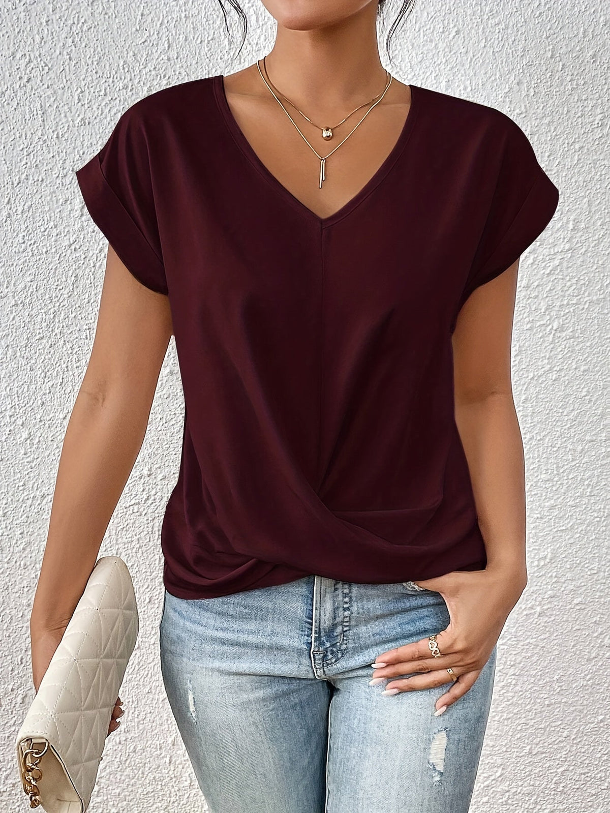 ROUSSEAU BORDEAUX | T-SHIRT COEUR POUR FEMMES