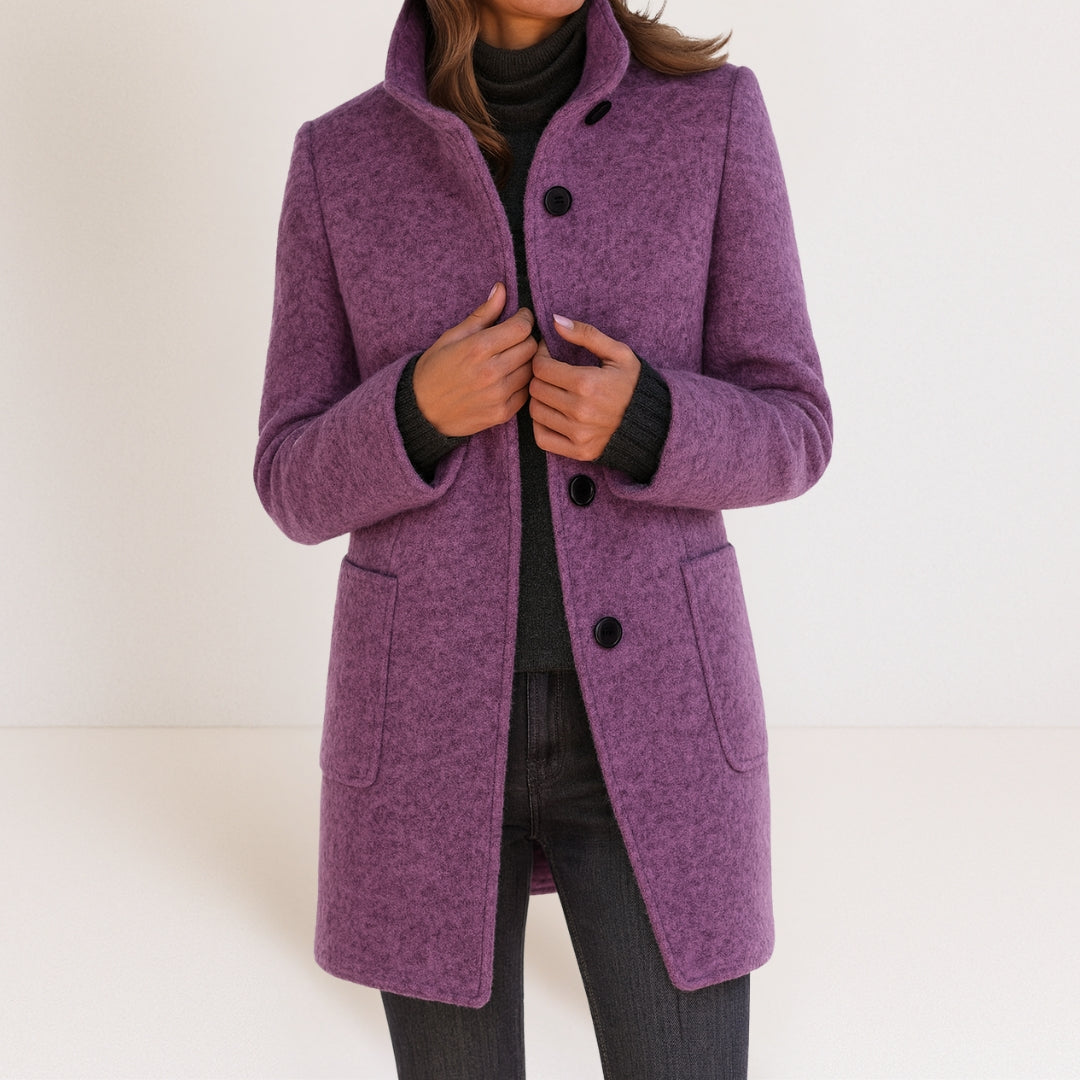 ROUSSEAU BORDEAUX | MANTEAU D’HIVER ÉLÉGANT POUR FEMMES