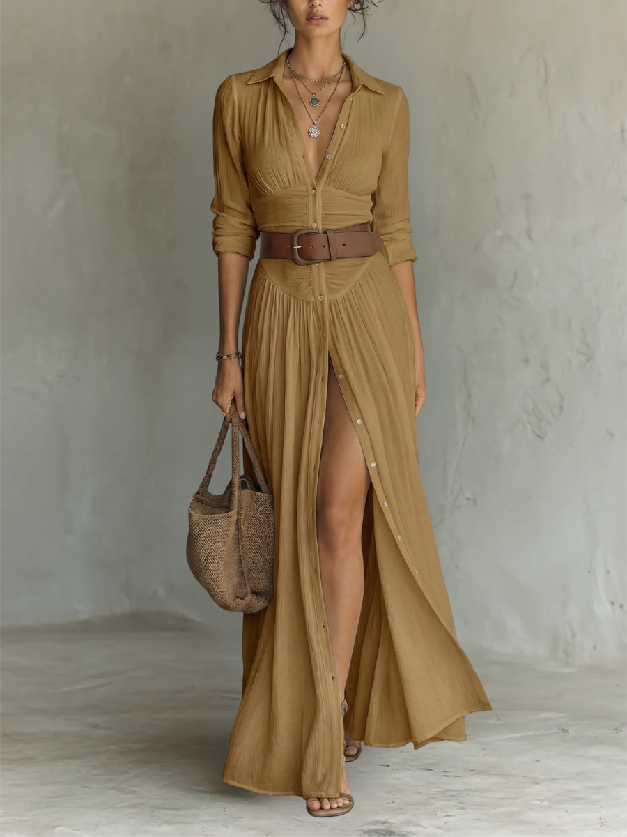 ROUSSEAU BORDEAUX | ROBE MAXI ÉLÉGANTE POUR FEMME