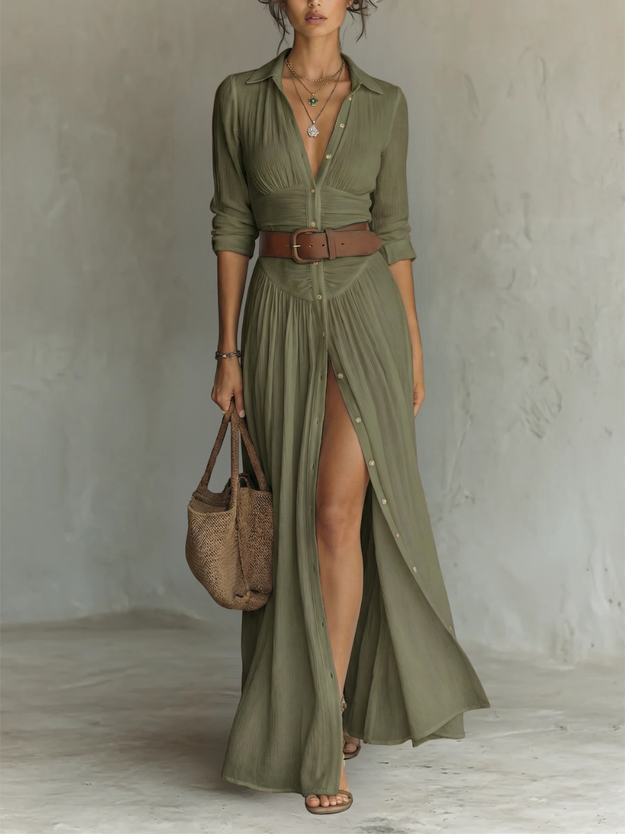 ROUSSEAU BORDEAUX | ROBE MAXI ÉLÉGANTE POUR FEMME