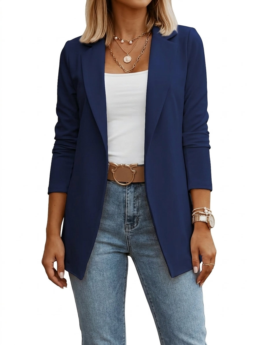 ROUSSEAU BORDEAUX | BLAZER DRAPÉ ÉLÉGANT POUR FEMMES