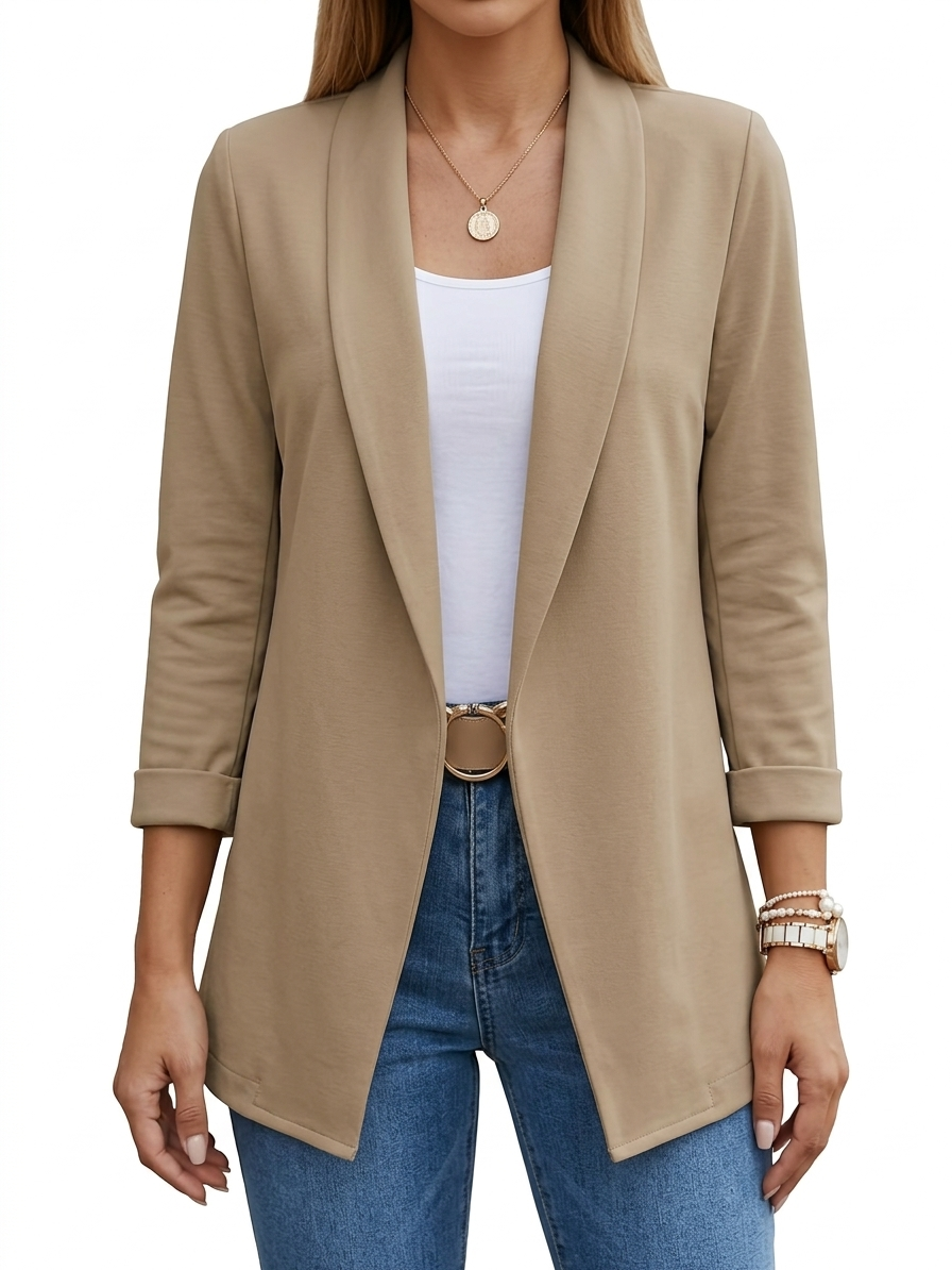 ROUSSEAU BORDEAUX | BLAZER DRAPÉ ÉLÉGANT POUR FEMMES