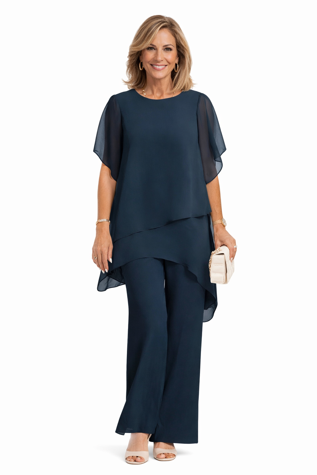 ROUSSEAU BORDEAUX | ENSEMBLE ÉLÉGANT FLUIDE POUR FEMME