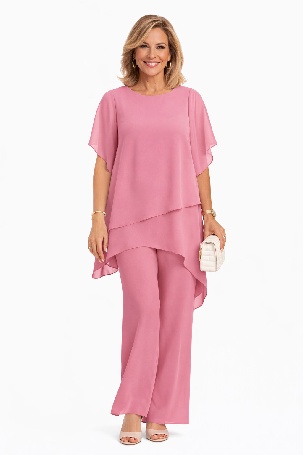 ROUSSEAU BORDEAUX | ENSEMBLE ÉLÉGANT FLUIDE POUR FEMME