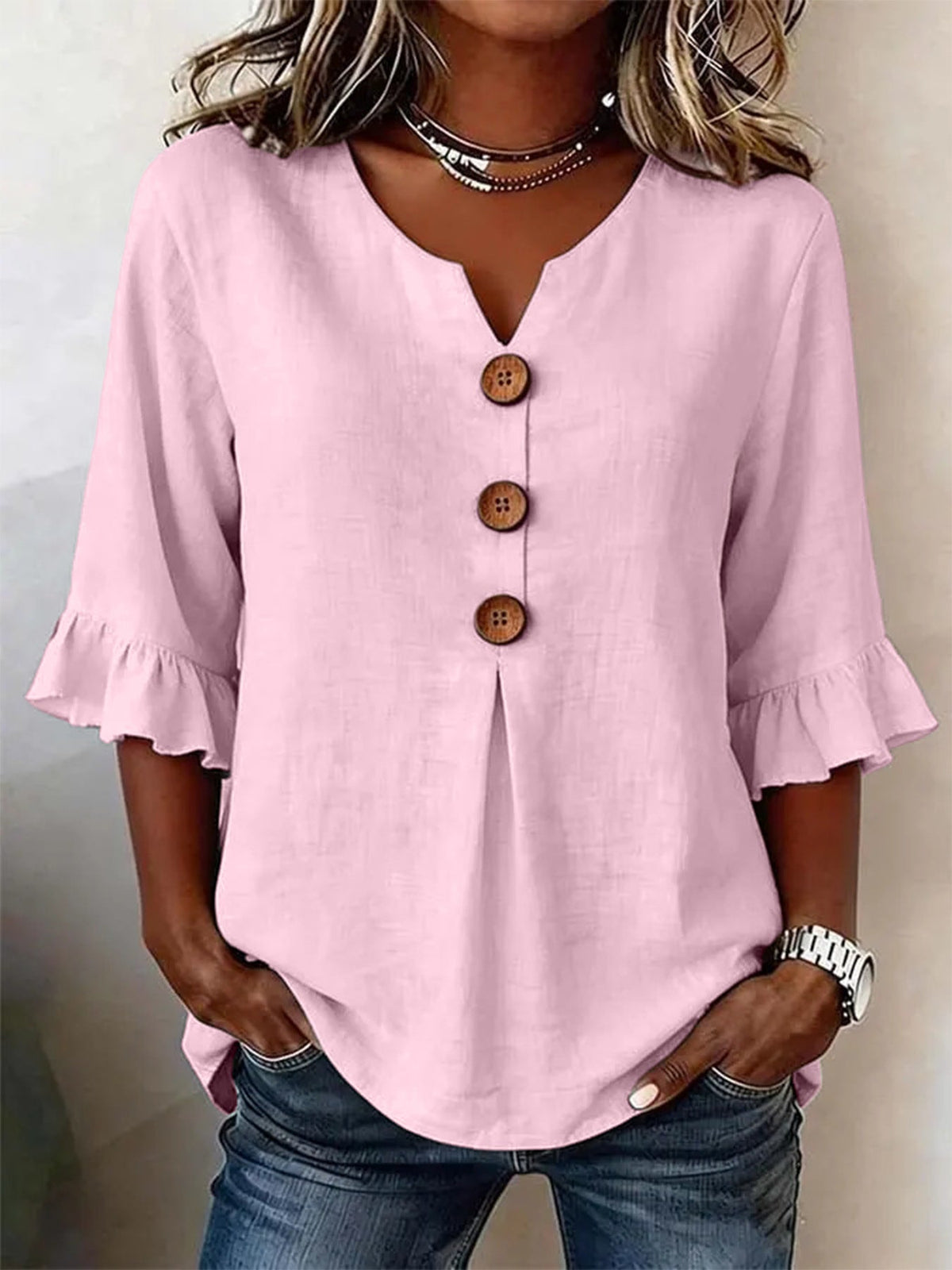 ROUSSEAU BORDEAUX | BLOUSE À VOLANTS ROMANTIQUE POUR FEMMES