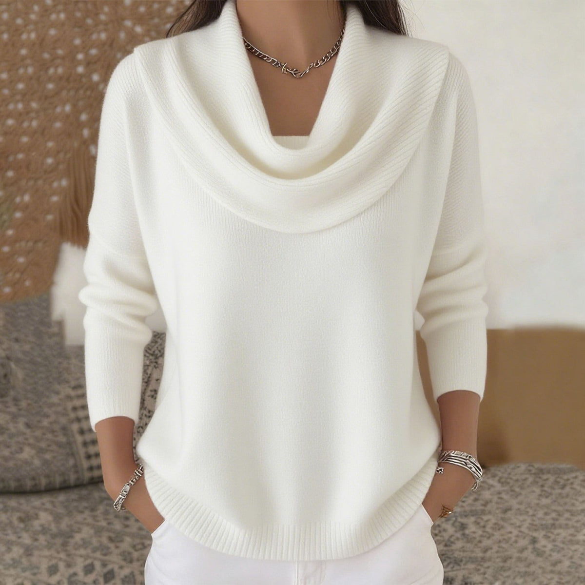 ROUSSEAU BORDEAUX | PULL À COL GRACIEUX POUR FEMMES