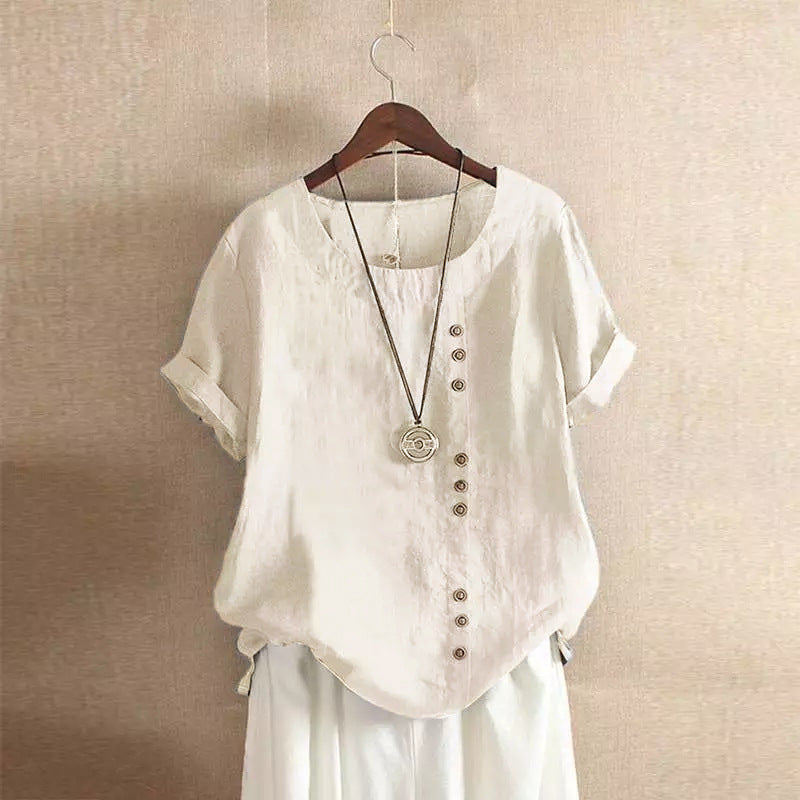 ROUSSEAU BORDEAUX | BLOUSE EN COTON À BOUTONS POUR FEMMES