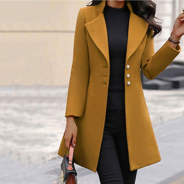 ROUSSEAU BORDEAUX | MANTEAU MÉLANGE DE LAINE POUR FEMMES