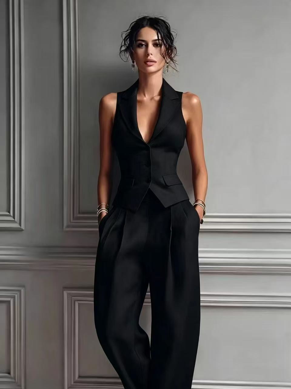ROUSSEAU BORDEAUX | ENSEMBLE DEUX PIÈCES ÉLÉGANT POUR FEMMES