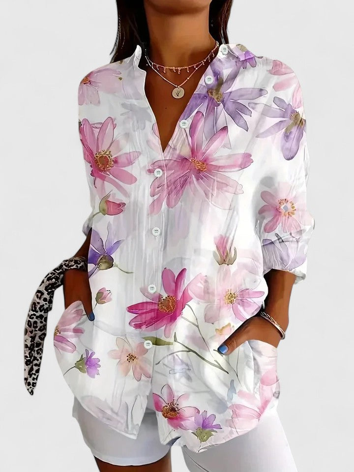 ROUSSEAU BORDEAUX| BLOUSE IMPRIMÉE CLASSIQUE POUR FEMME