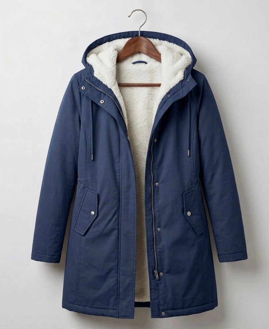ROUSSEAU BORDEAUX| PARKA D'HIVER DOUBLÉE EN POLAIRE POUR FEMMES