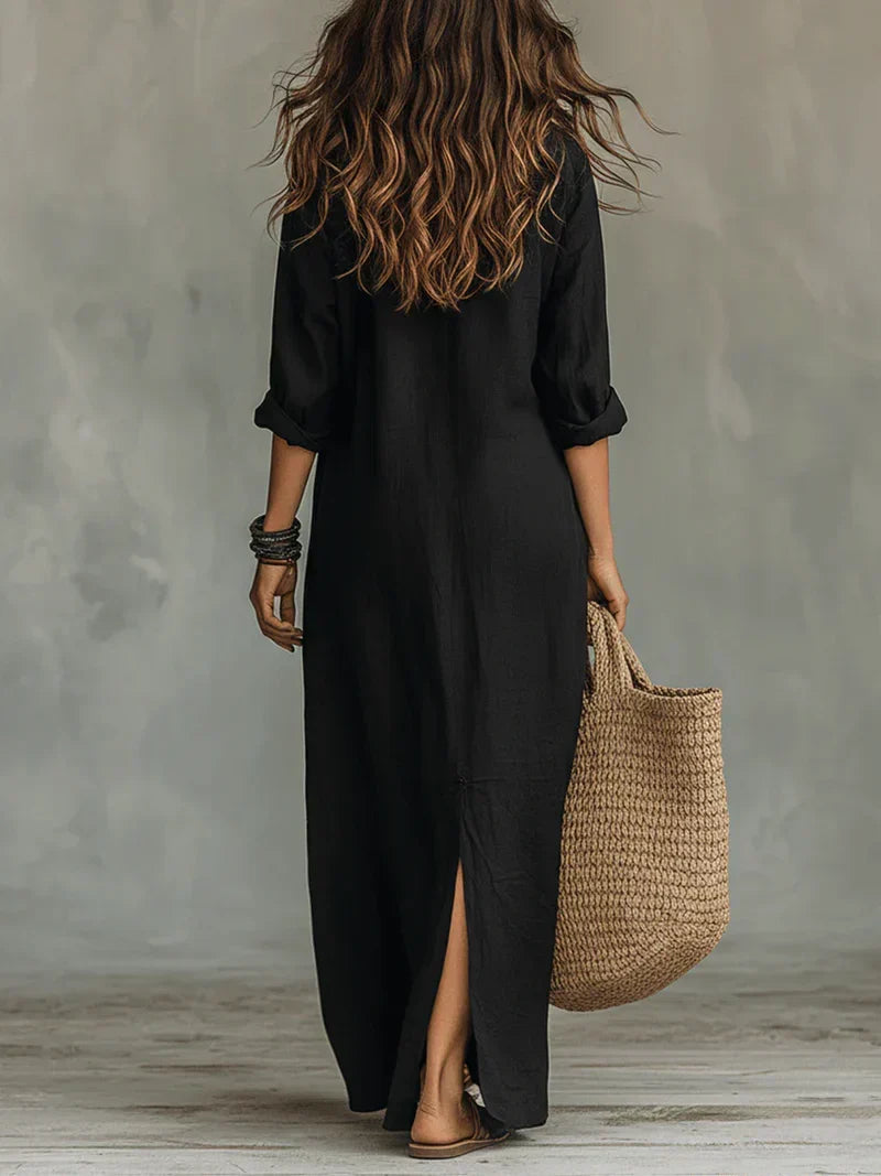 ROUSSEAU BORDEAUX | ROBE MAXI CHIC FLUIDE POUR FEMMES