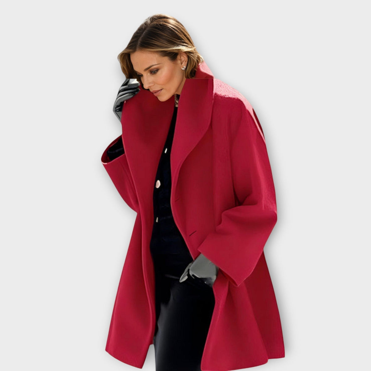 ROUSSEAU BORDEAUX | MANTEAU LONG DÉTENDUE POUR FEMMES