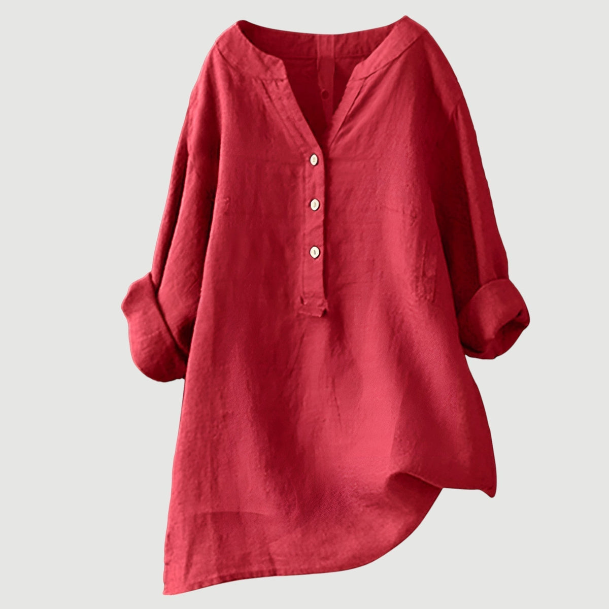 ROUSSEAU BORDEAUX | BLOUSE EN MÉLANGE DE LIN POUR FEMMES