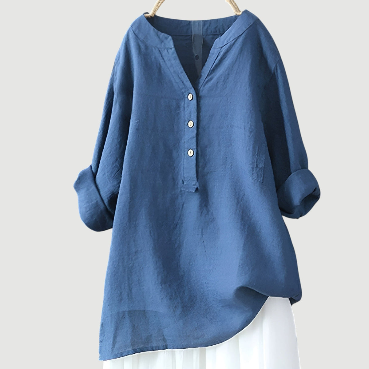 ROUSSEAU BORDEAUX | BLOUSE EN MÉLANGE DE LIN POUR FEMMES