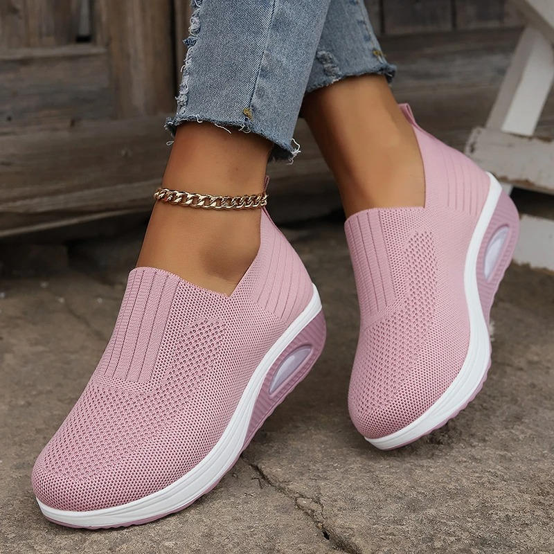 ROUSSEAU BORDEAUX| BASKETS MESH À ENFILER POUR FEMMES