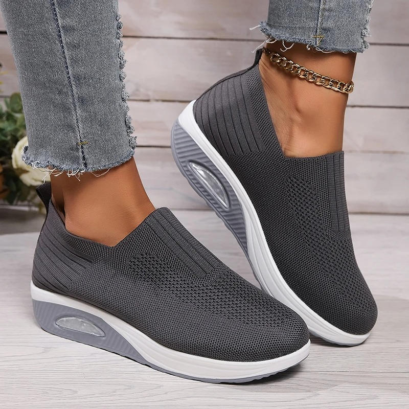 ROUSSEAU BORDEAUX| BASKETS MESH À ENFILER POUR FEMMES