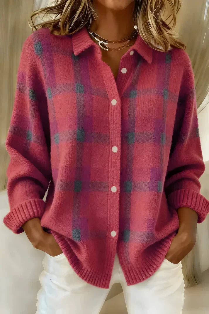 ROUSSEAU BORDEAUX | GILET LONG À BOUTONS POUR FEMMES
