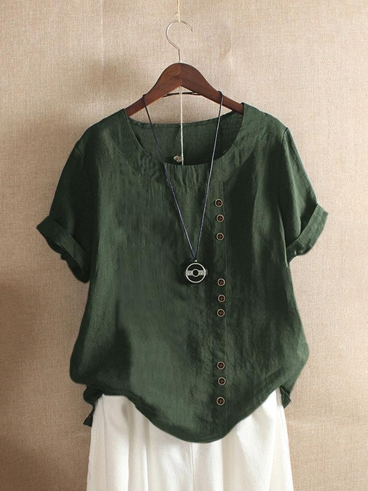 ROUSSEAU BORDEAUX | BLOUSE EN COTON À BOUTONS POUR FEMMES