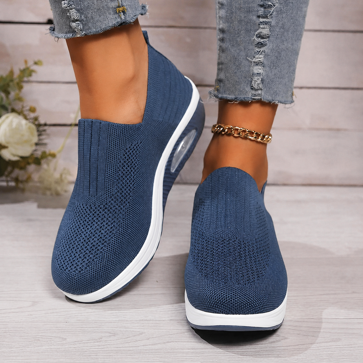 ROUSSEAU BORDEAUX| BASKETS MESH À ENFILER POUR FEMMES