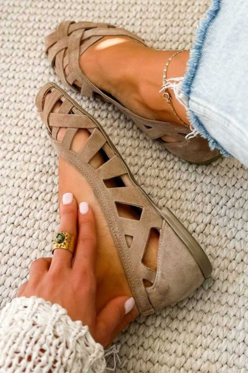 ROUSSEAU BORDEAUX | SANDALES D'ÉTÉ TRESSÉES POUR FEMMES