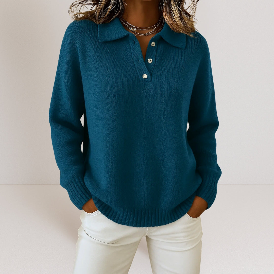 ROUSSEAU BORDEAUX | PULL EN MAILLE À COL POUR FEMME