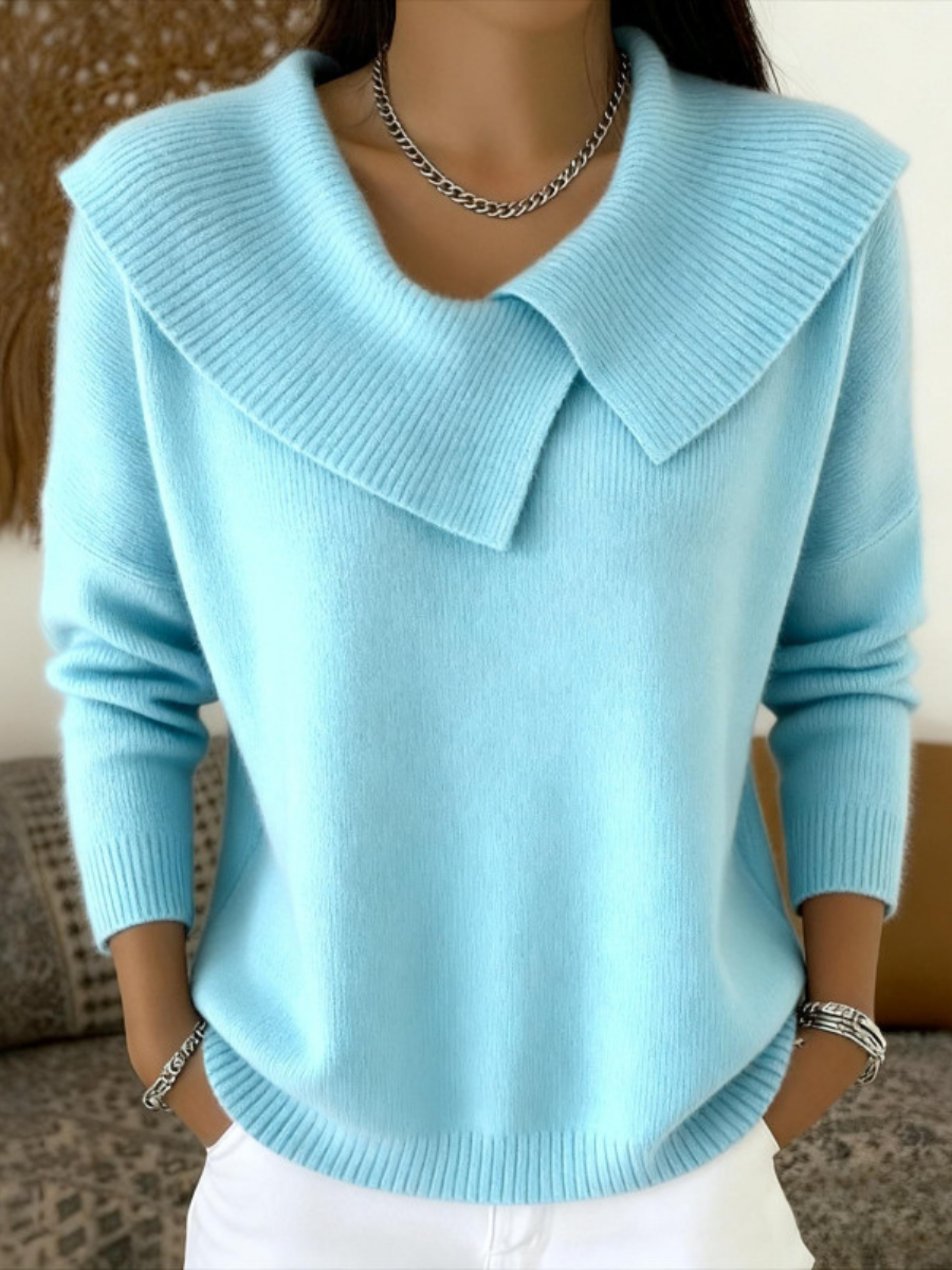 ROUSSEAU BORDEAUX | PULL COL CLASSIQUE POUR FEMME