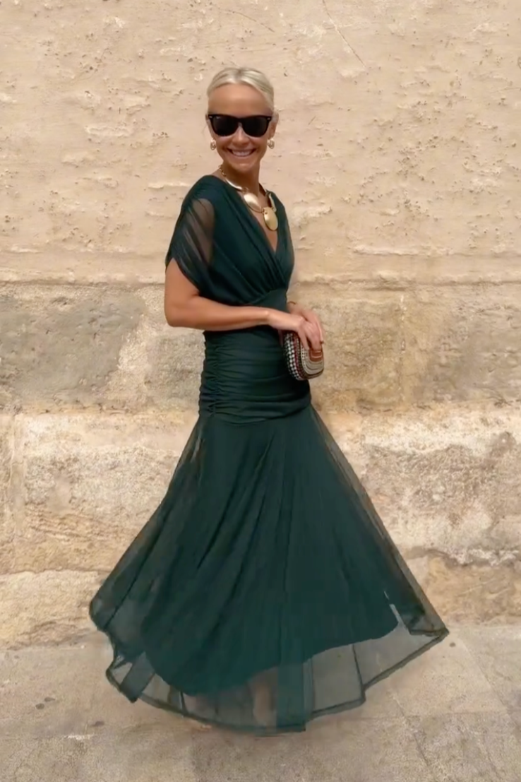 ROUSSEAU BORDEAUX | ROBE MAXI FLUIDE POUR FEMME