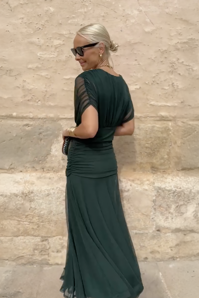 ROUSSEAU BORDEAUX | ROBE MAXI FLUIDE POUR FEMME