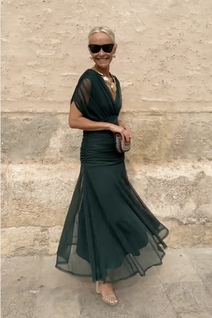 ROUSSEAU BORDEAUX | ROBE MAXI FLUIDE POUR FEMME