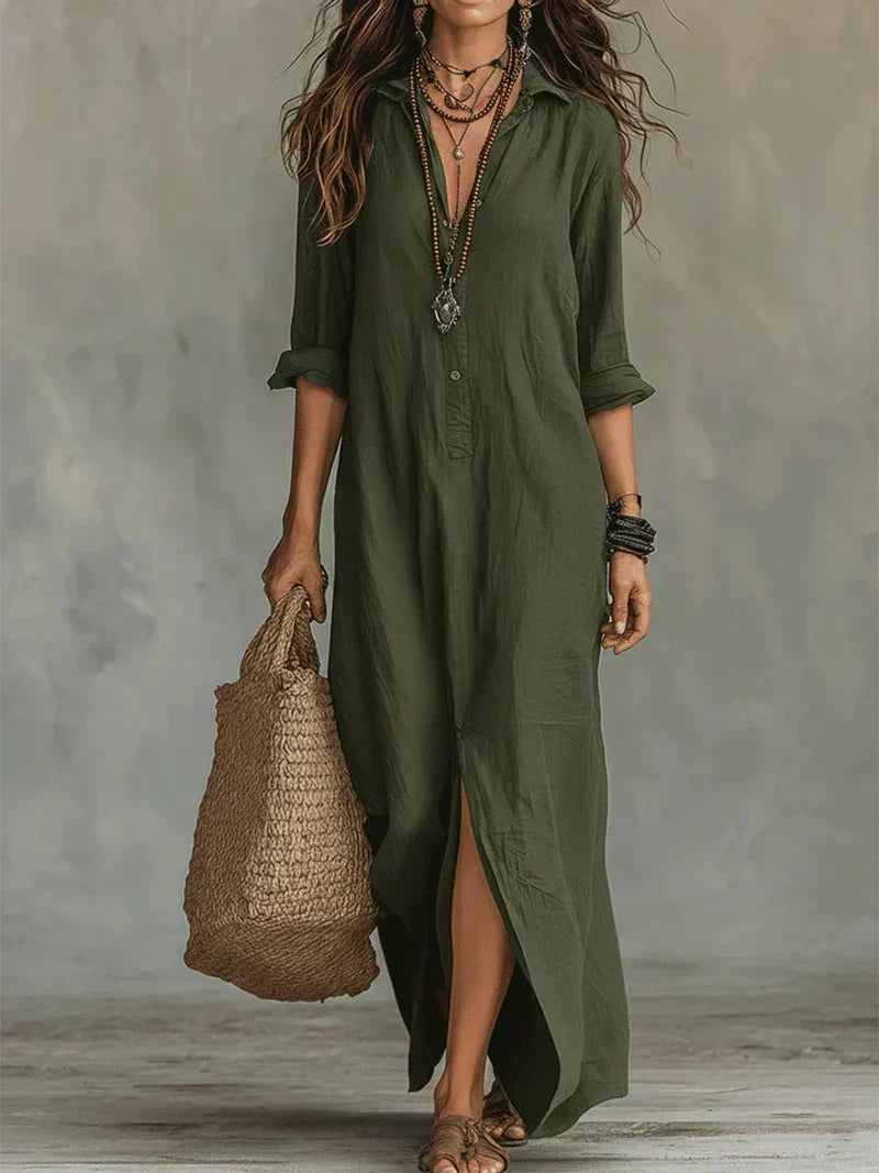 ROUSSEAU BORDEAUX | ROBE MAXI CHIC FLUIDE POUR FEMMES