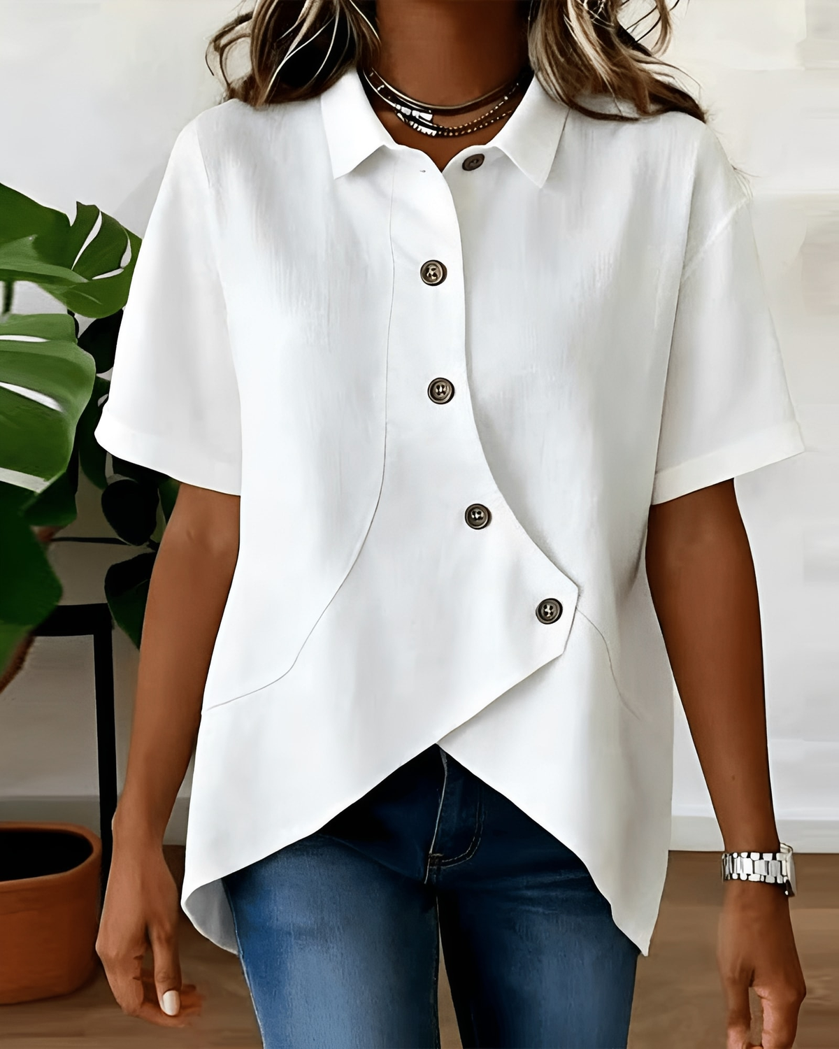 ROUSSEAU BORDEAUX| CHEMISE EN MELANGE DE LIN POUR FEMMES