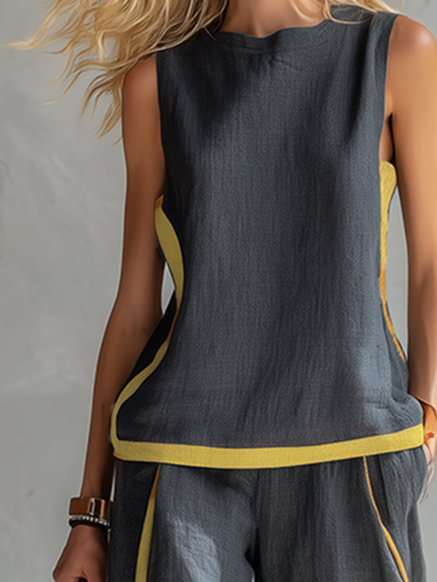 ROUSSEAU BORDEAUX | ENSEMBLE LIN CHIC POUR FEMME
