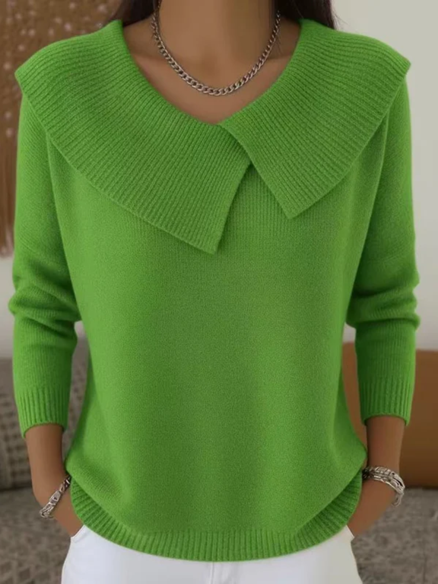 ROUSSEAU BORDEAUX | PULL COL CLASSIQUE POUR FEMME