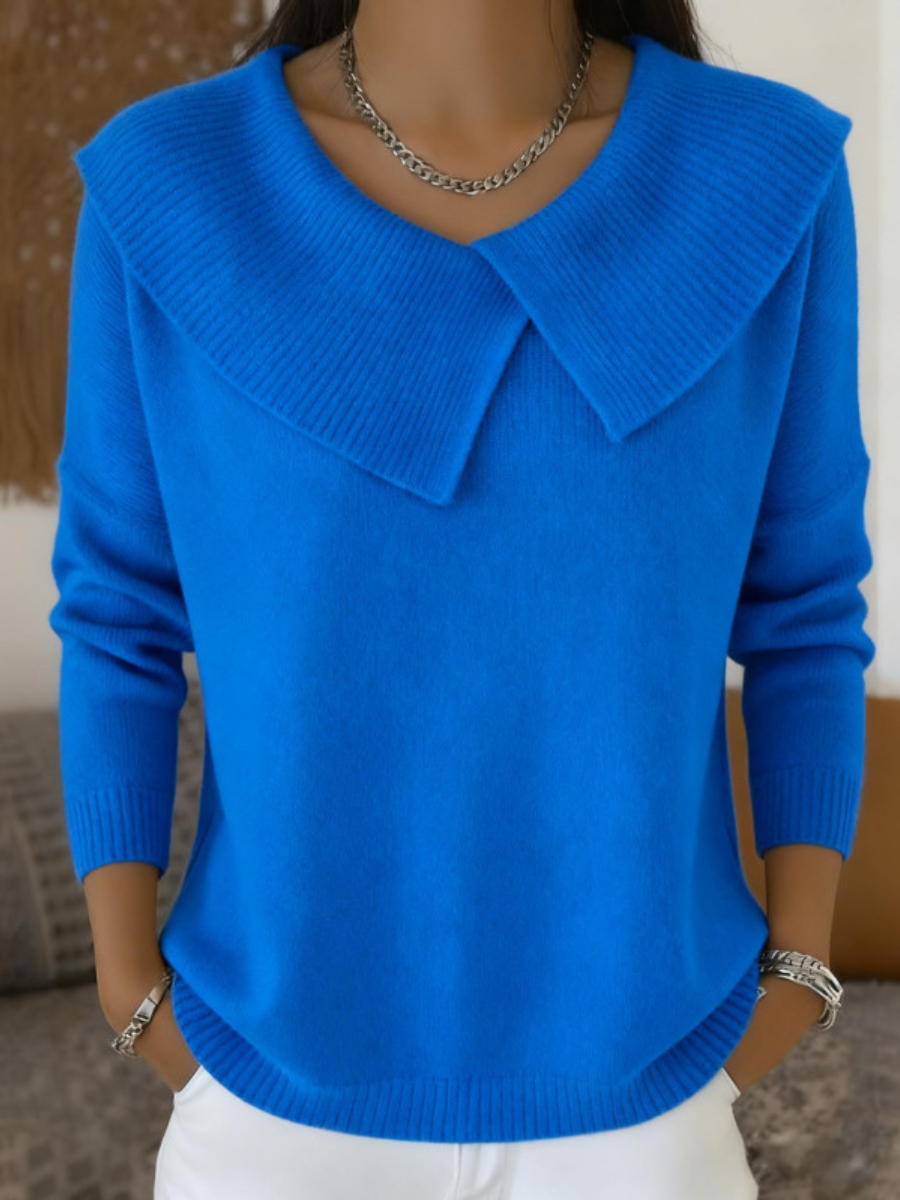 ROUSSEAU BORDEAUX | PULL COL CLASSIQUE POUR FEMME
