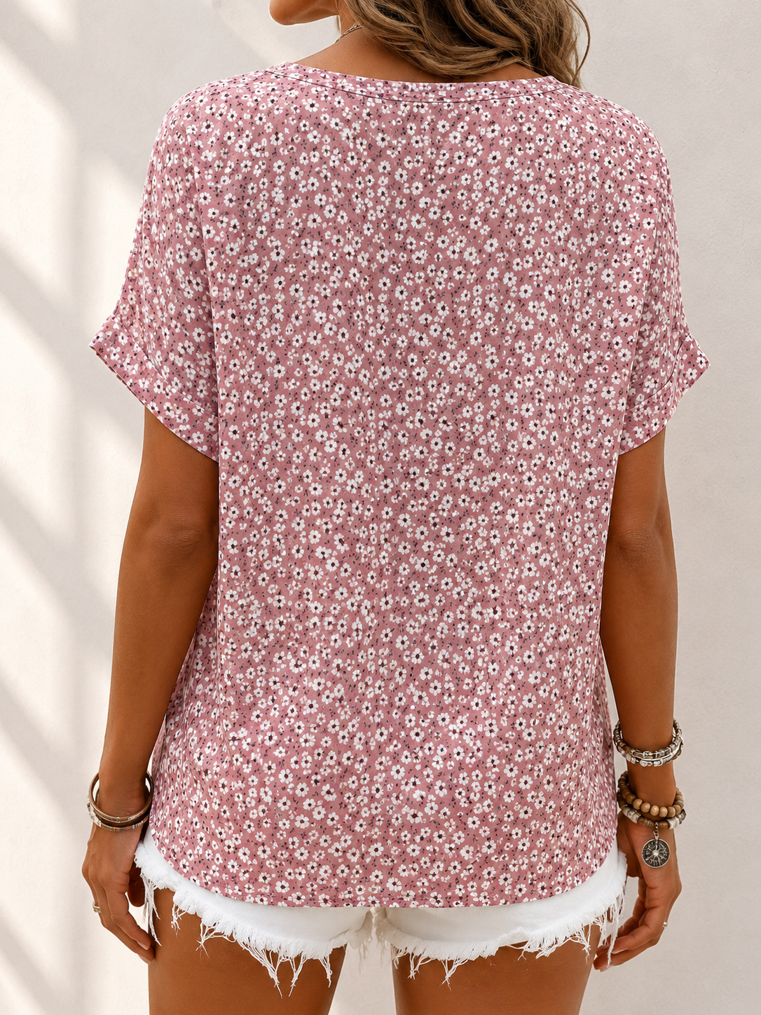 ROUSSEAU BORDEAUX | BLOUSE FLORALE CHIC POUR FEMME