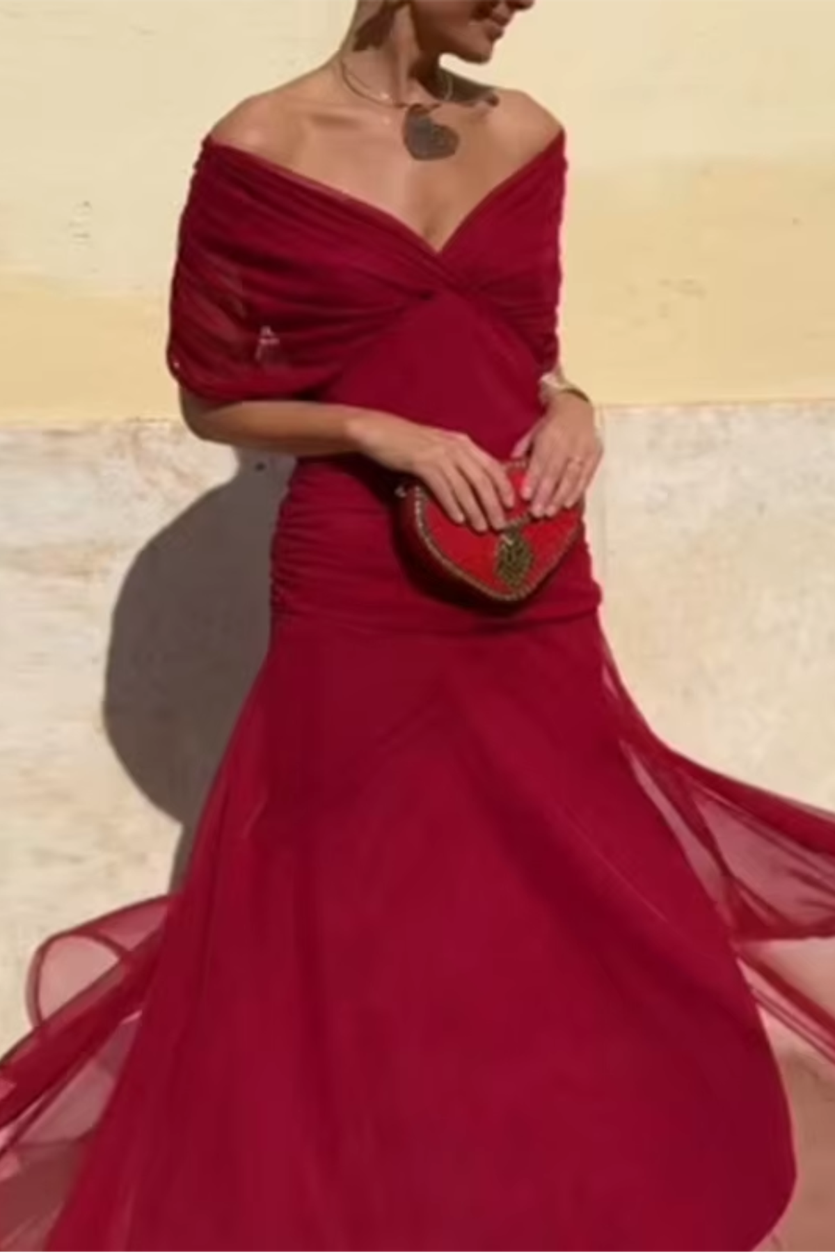 ROUSSEAU BORDEAUX | ROBE MAXI FLUIDE POUR FEMME