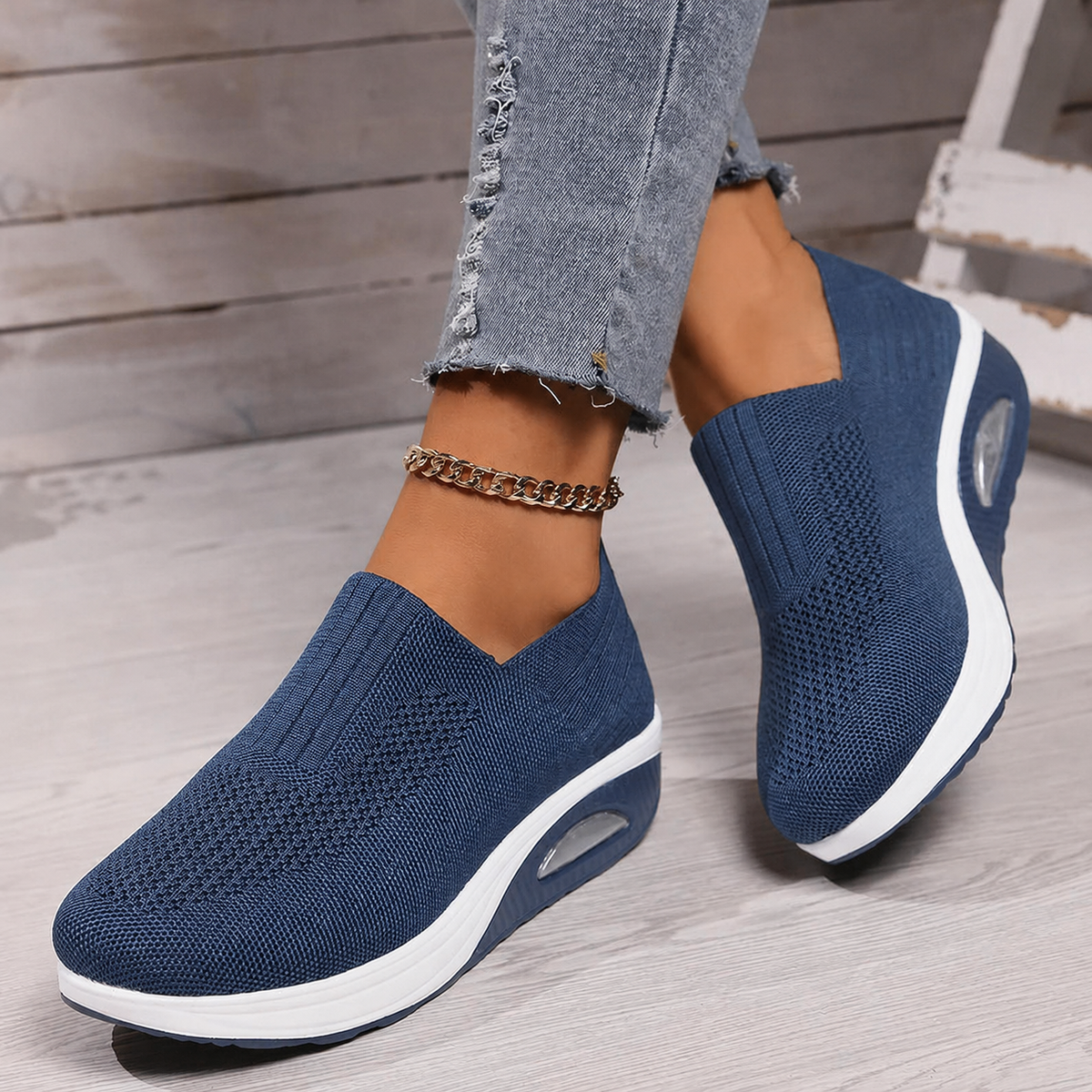 ROUSSEAU BORDEAUX| BASKETS MESH À ENFILER POUR FEMMES