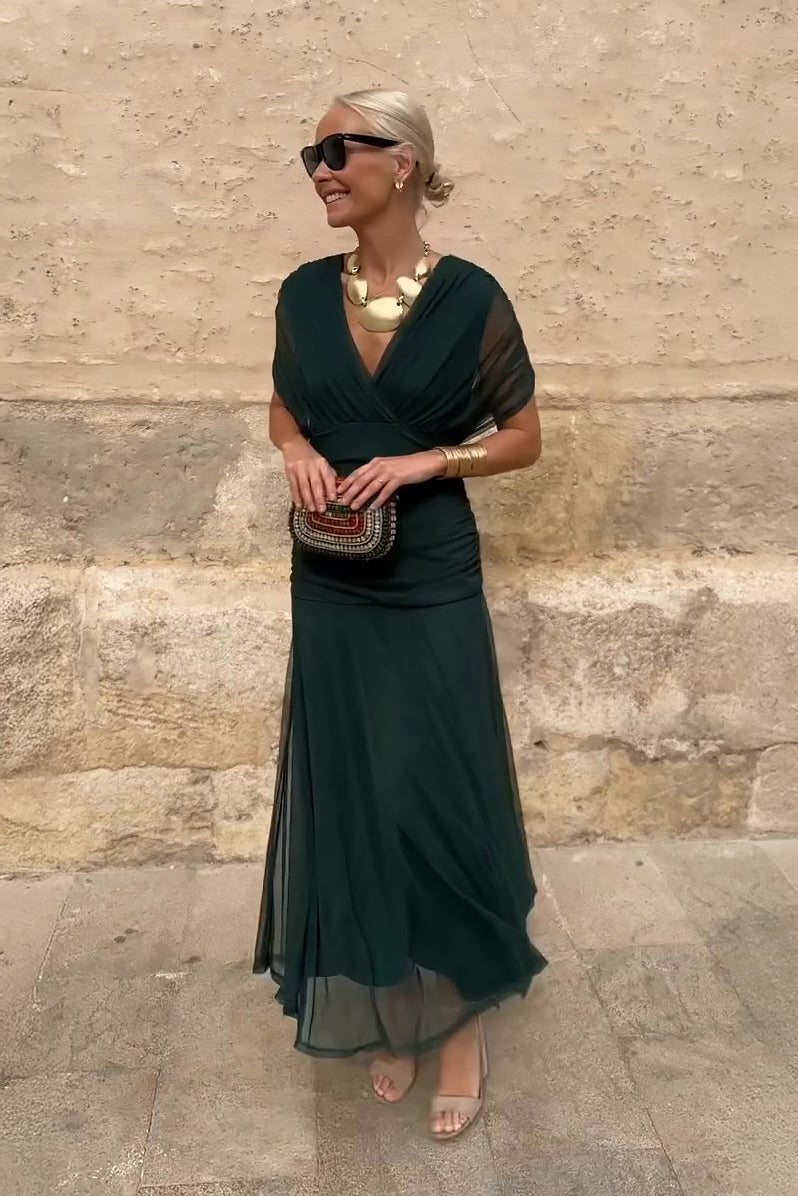 ROUSSEAU BORDEAUX | ROBE MAXI FLUIDE POUR FEMME