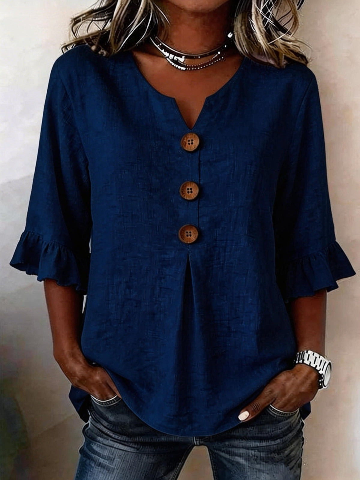 ROUSSEAU BORDEAUX | BLOUSE À VOLANTS ROMANTIQUE POUR FEMMES