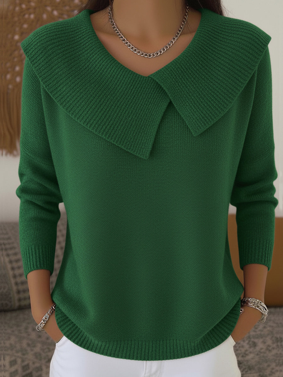 ROUSSEAU BORDEAUX | PULL COL CLASSIQUE POUR FEMME