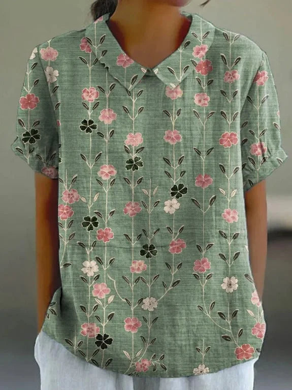 ROUSSEAU BORDEAUX | CHEMISE FLORALE PRINTEMPS POUR FEMMES